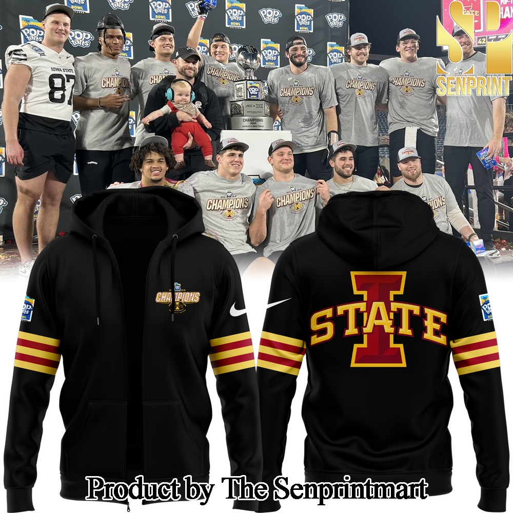 2024 Pop Tarts Bowl Champions Iowa State Football For Fans Zip Hoodie SEN0432