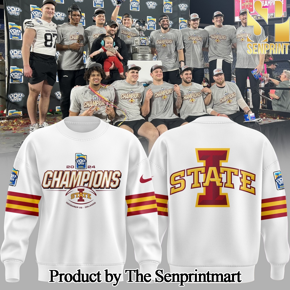 2024 Pop Tarts Bowl Champions Iowa State Football For Sport Fans Sweatshirt SEN0412