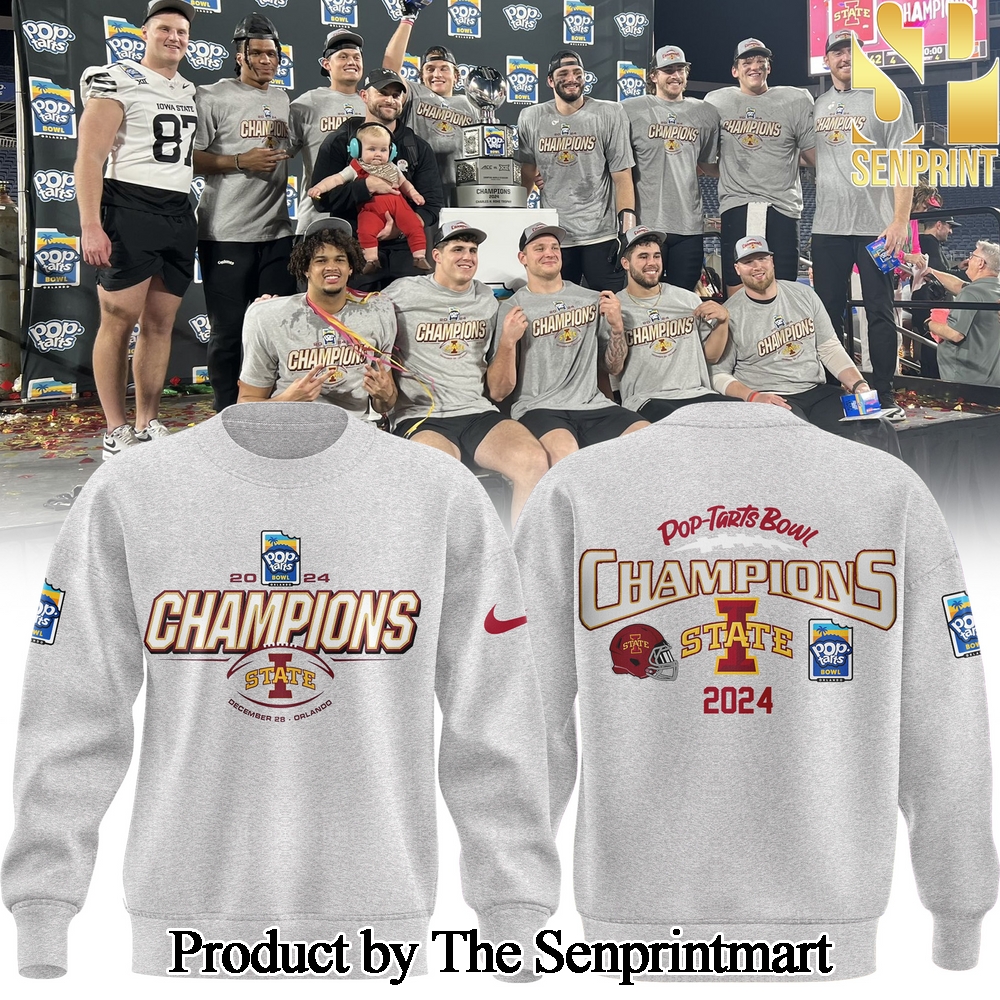 2024 Pop Tarts Bowl Champions Iowa State Football For Sport Fans Sweatshirt SEN0413