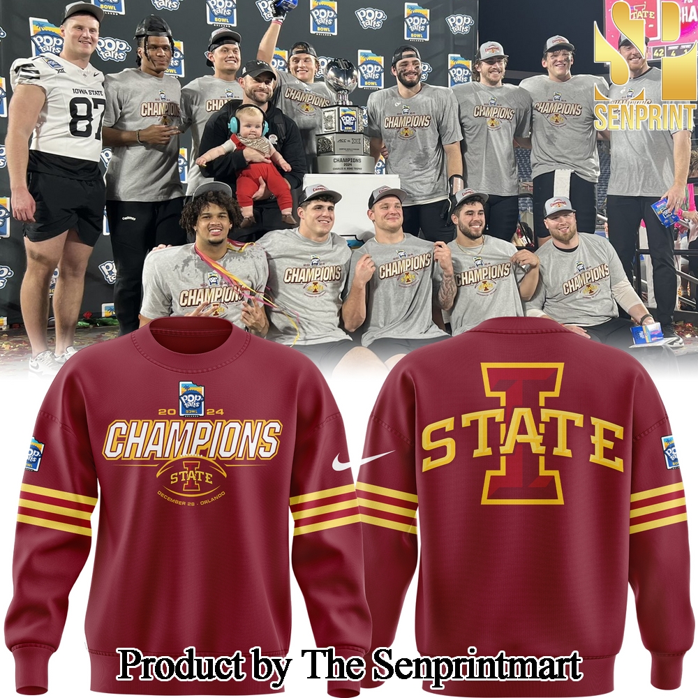 2024 Pop Tarts Bowl Champions Iowa State Football For Sport Fans Sweatshirt SEN0414