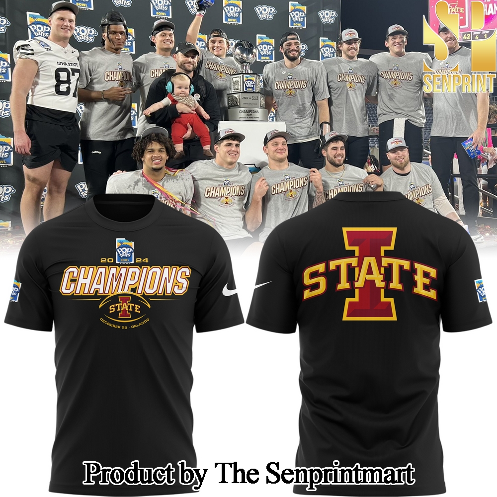 2024 Pop Tarts Bowl Champions Iowa State Football Gift Ideas Full Printing Shirt SEN0419