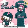 Philadelphia Eagles x Hello Kitty Night For Sport Fans 3D Hoodie SEN0810