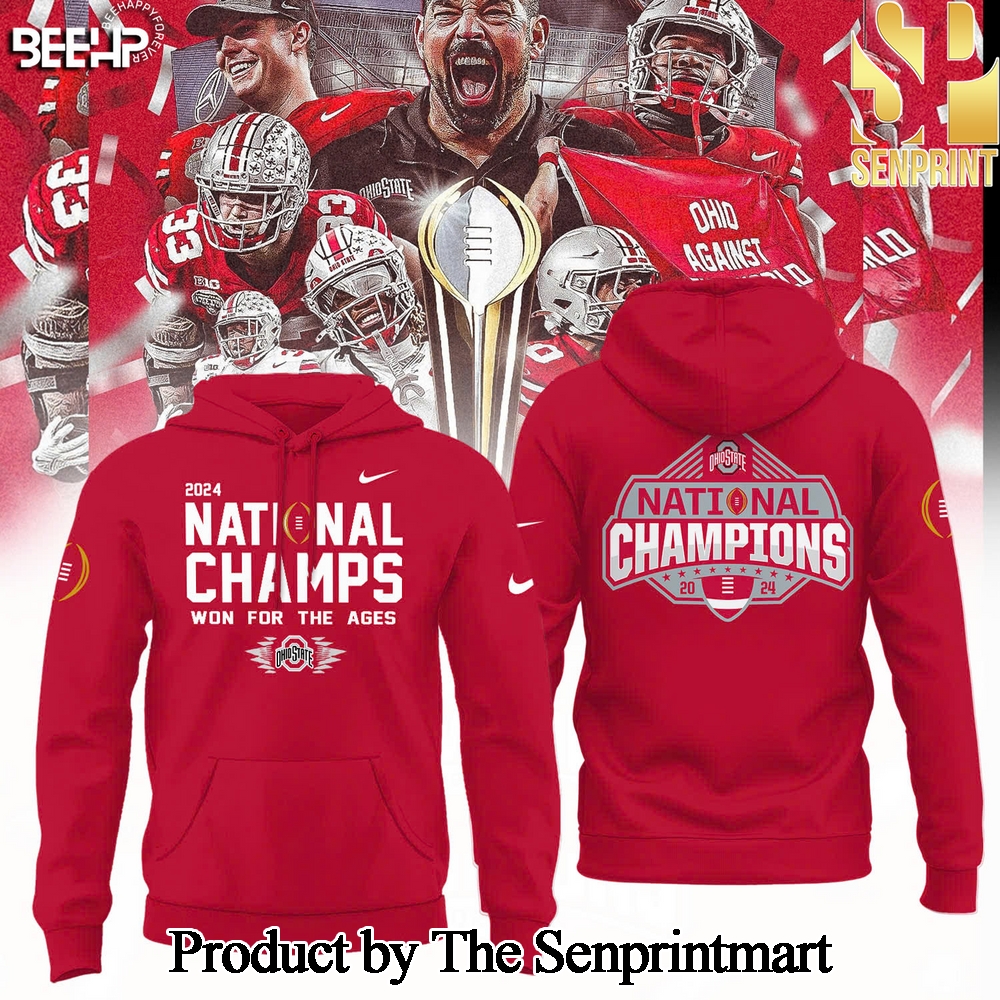 National Champs Ohio State Buckeyes All Over Printed Classic Shirt