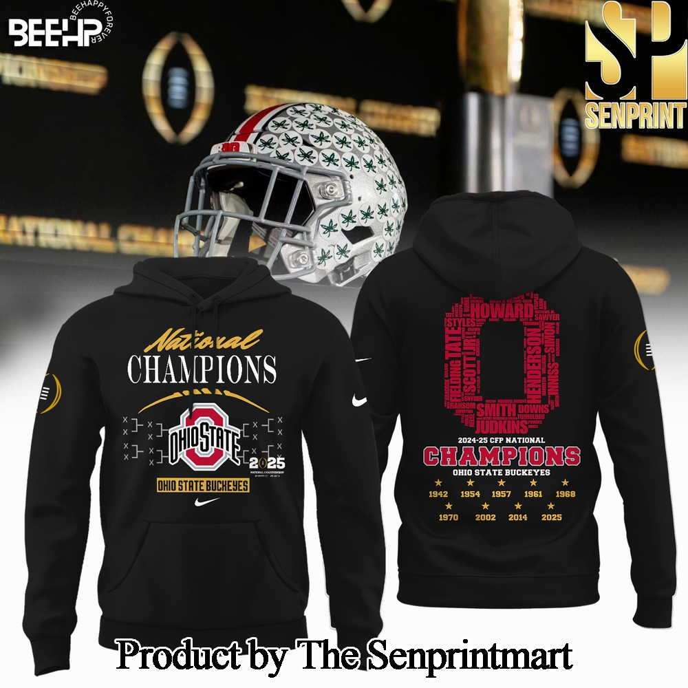 National Champs Ohio State Buckeyes Full Printed Classic Shirt