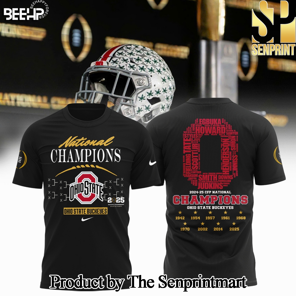 National Champs Ohio State Buckeyes Unisex All Over Print Shirt