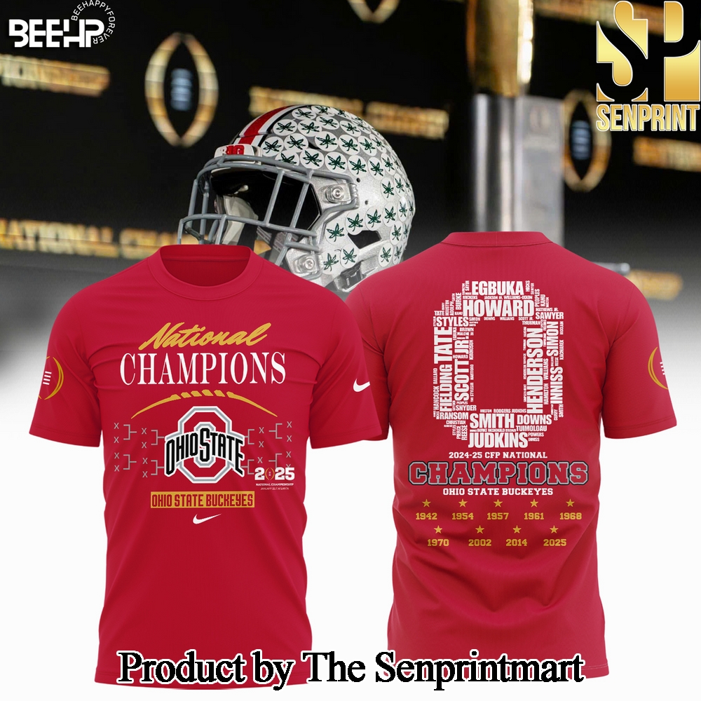 National Champs Ohio State Buckeyes Unisex Full Print Shirt