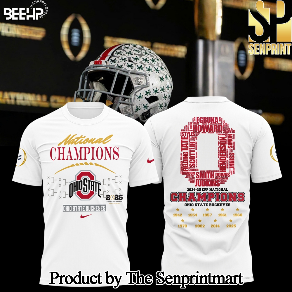 National Champs Ohio State Buckeyes Unisex Full Printed Shirt