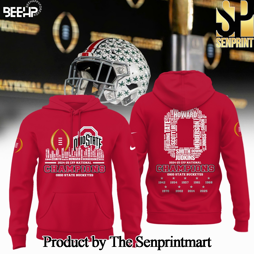 National Champs Ohio State Buckeyes Unisex Full Printing Shirt