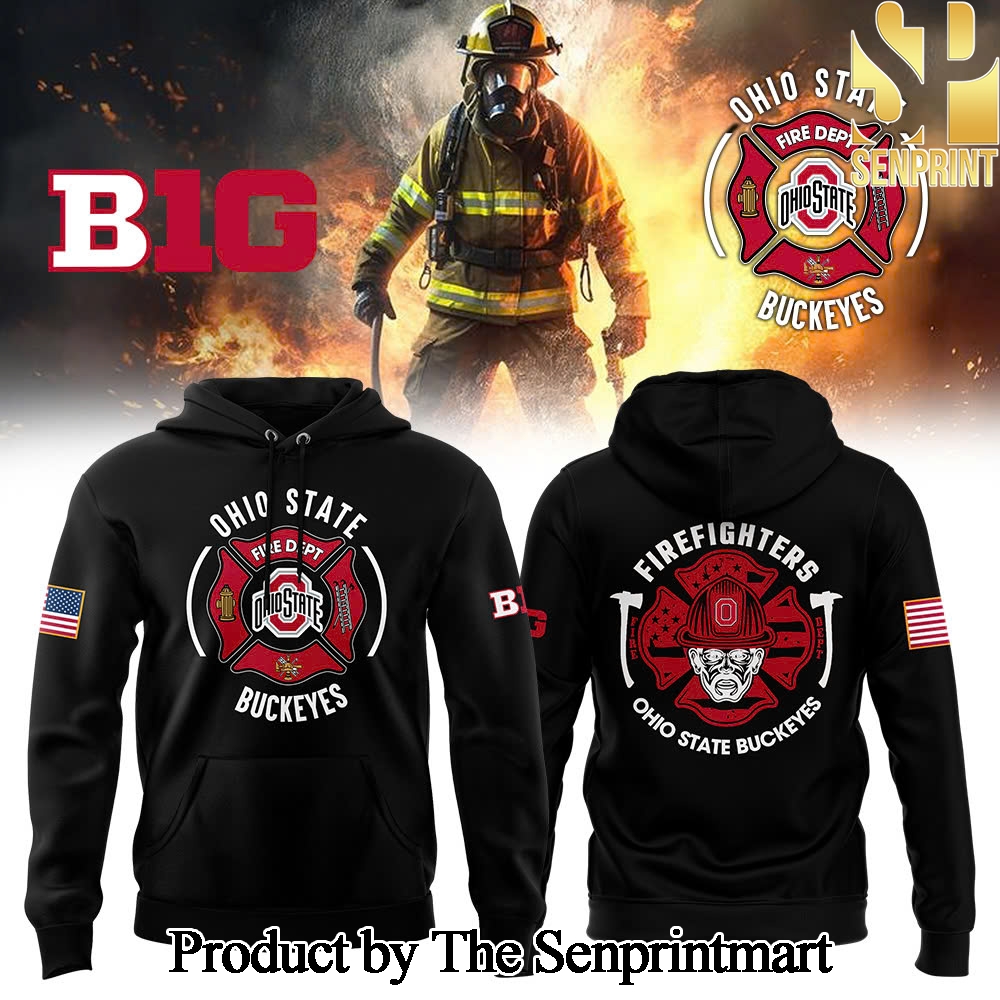 Ohio State Buckeyes x Firefighter Appreciation Night Premium Limited Pattern 3D Shirt