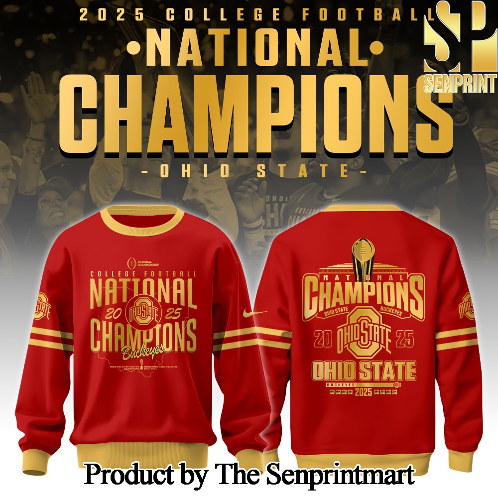 Ohio State National Champions 2025 For Fans All Over Printed Shirt