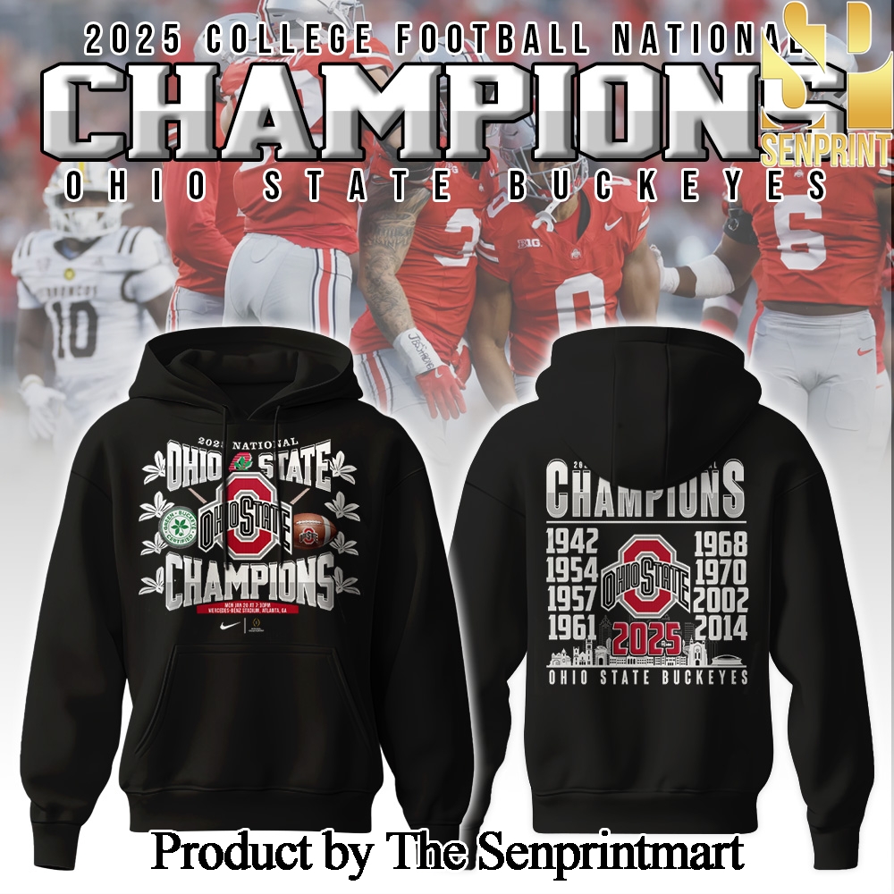 Ohio State National Champions 2025 For Fans Full Printing Shirt