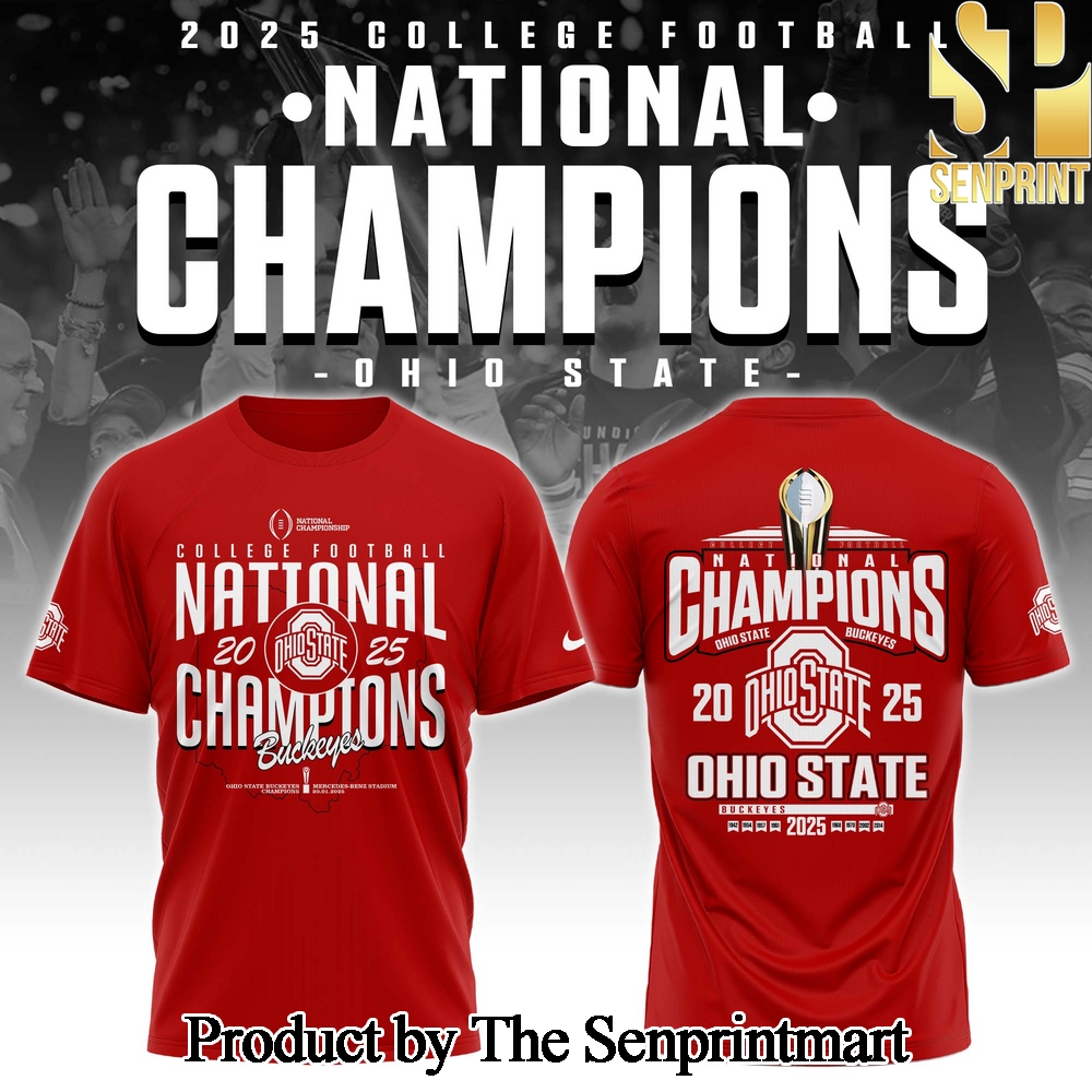 Ohio State National Champions 2025 Full Print Unisex Shirt