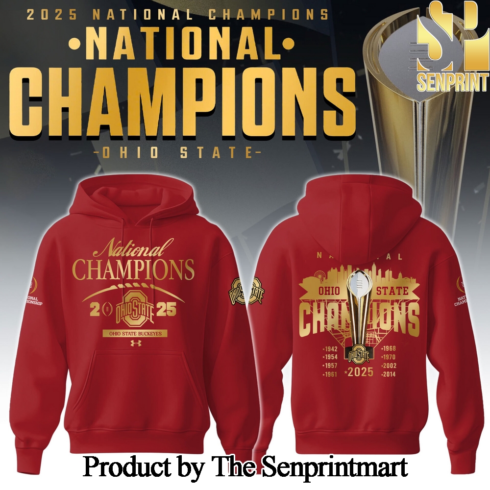 Ohio State National Champions 2025 Gift Ideas 3D Shirt