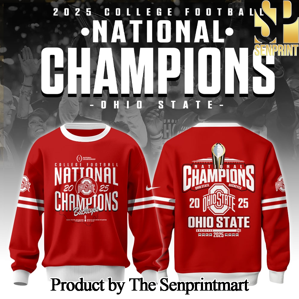 Ohio State National Champions 2025 Gift Ideas Full Printing Shirt