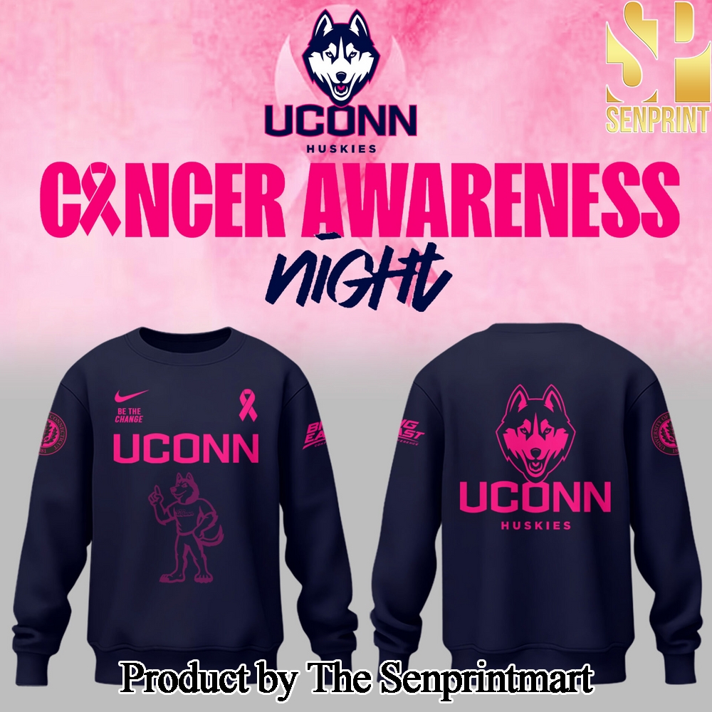 Uconn Basketball x Fight Night Cancer 2025 Casual All Over Print Shirt