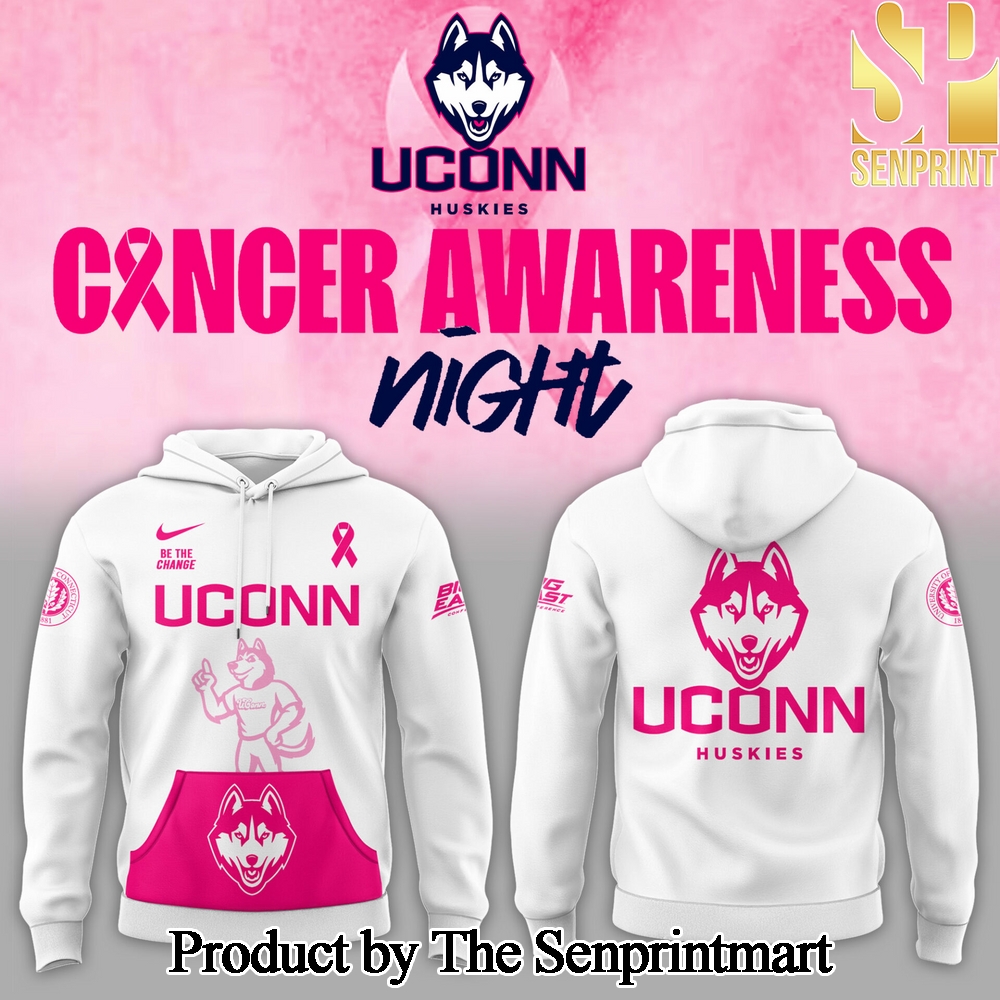 Uconn Basketball x Fight Night Cancer 2025 Casual Full Printing Shirt