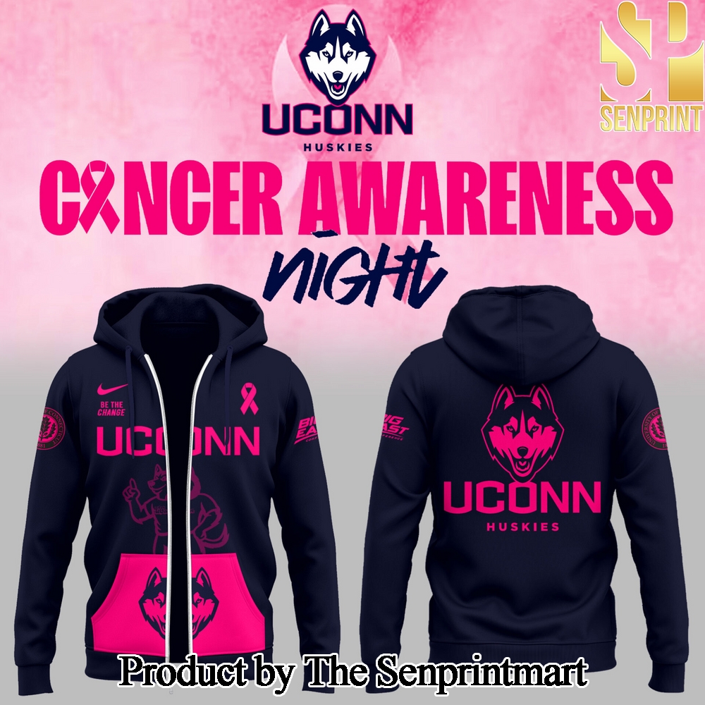 Uconn Basketball x Fight Night Cancer 2025 Unique 3D Shirt