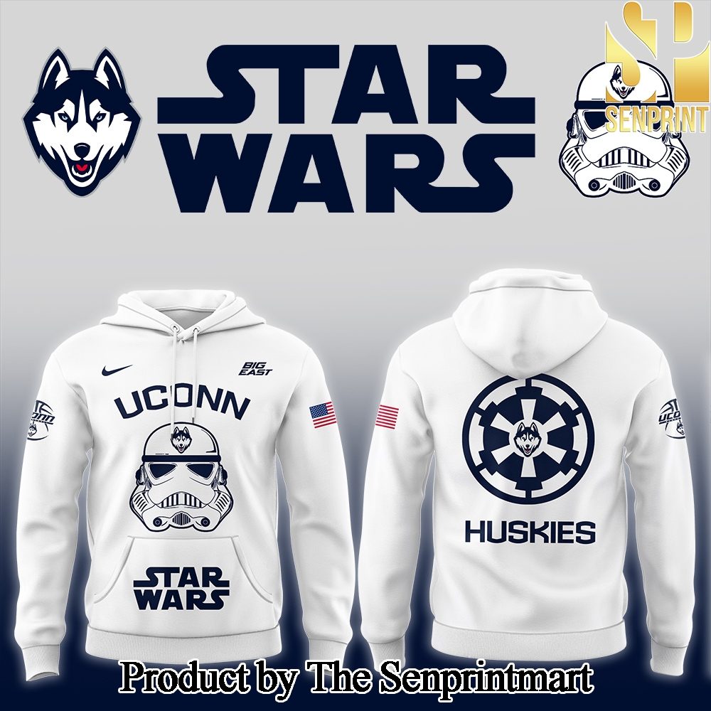 Uconn Basketball x Stars Wars 2025 Unique All Over Printed Shirt