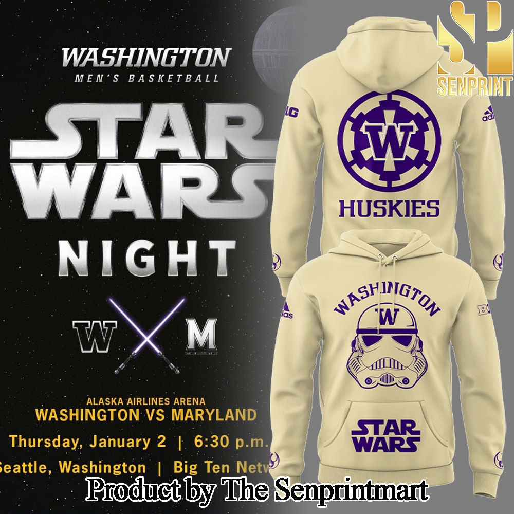 Washington Basketball x Stars Wars 2025 All Over Print Classic Shirt