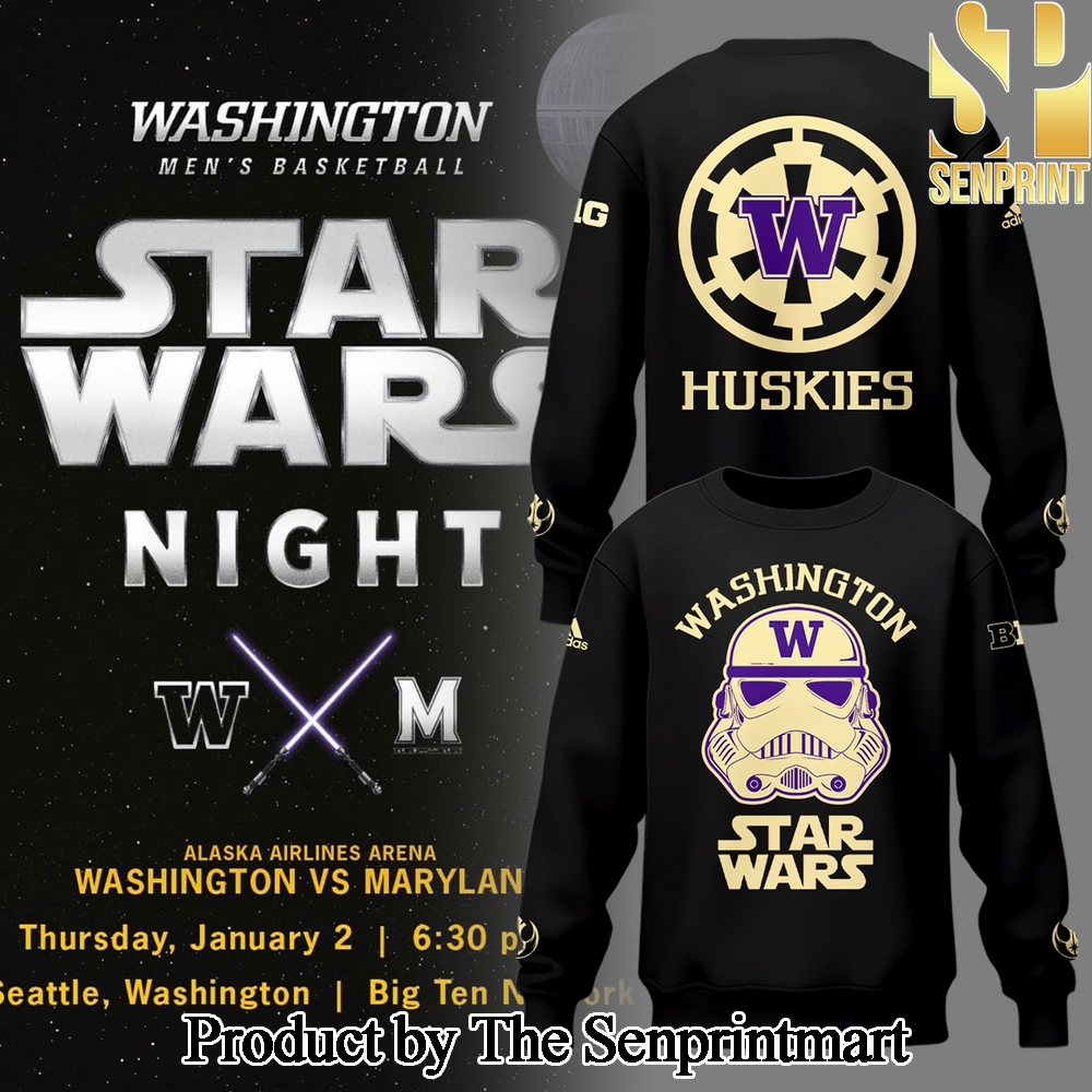 Washington Basketball x Stars Wars 2025 For Sport Fan All Over Print Shirt