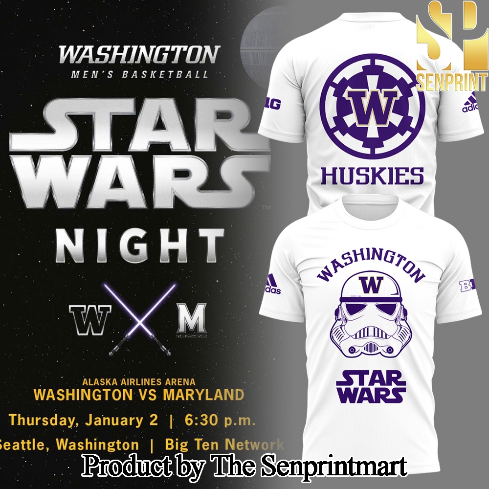 Washington Basketball x Stars Wars 2025 For Sport Fans All Over Printed Shirt