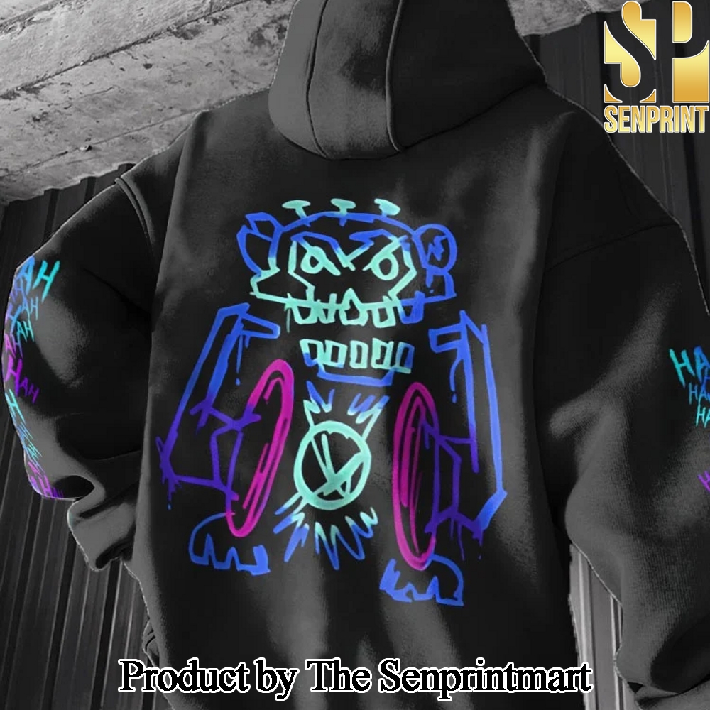 Arcane Casual Full Printed Hooded Sweatshirt