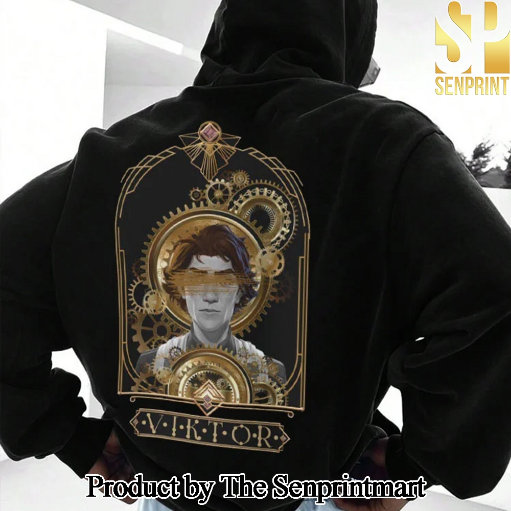 Arcane Pattern Full Print Hooded Sweatshirt