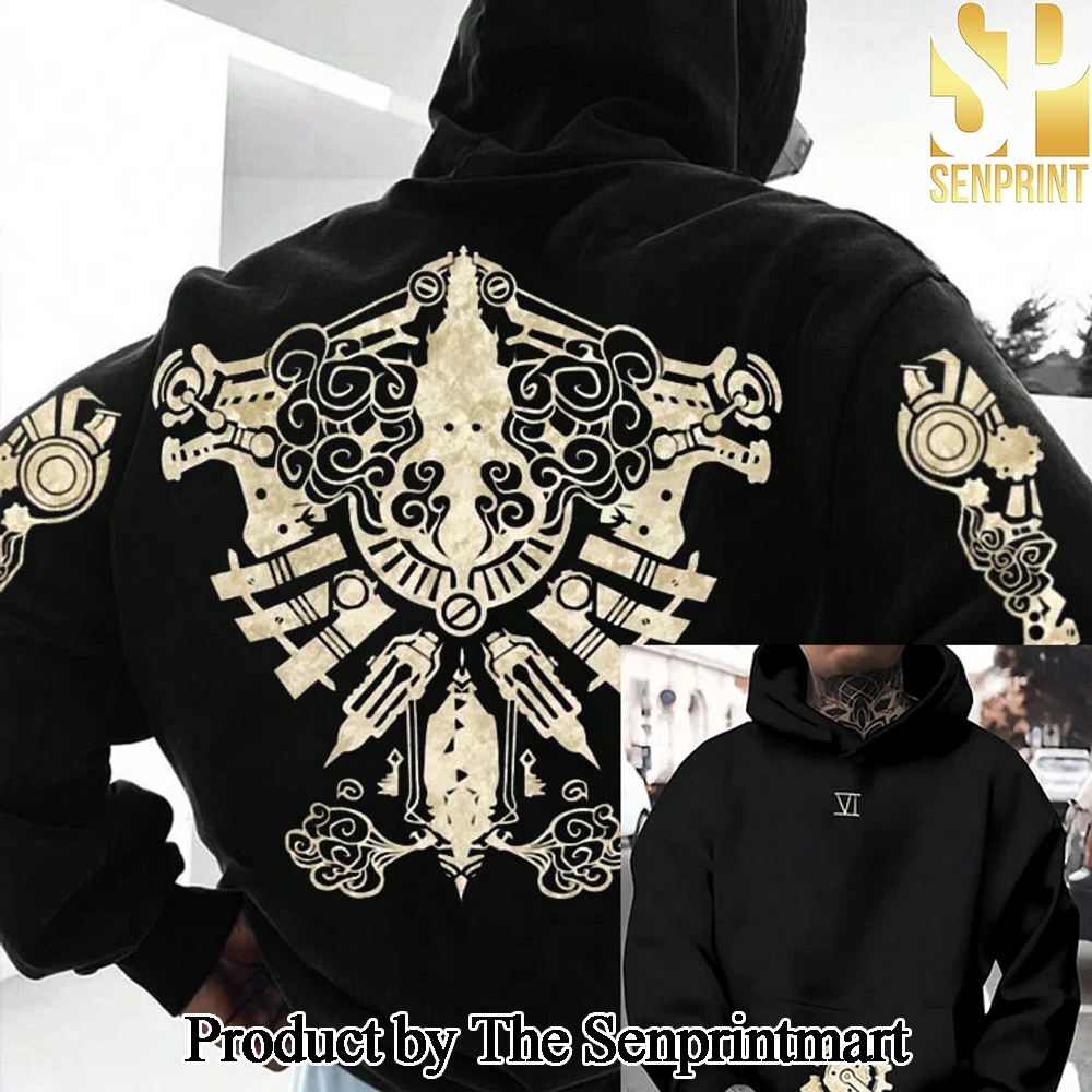 Arcane Pattern Hooded Sweatshirt