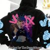 Cartoon Arcane Pattern All Over Printed Hooded Sweatshirt