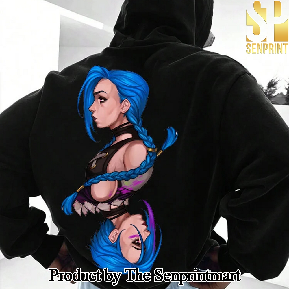 League of Legends Cartoon For Fan Full Printed Hooded Sweatshirt