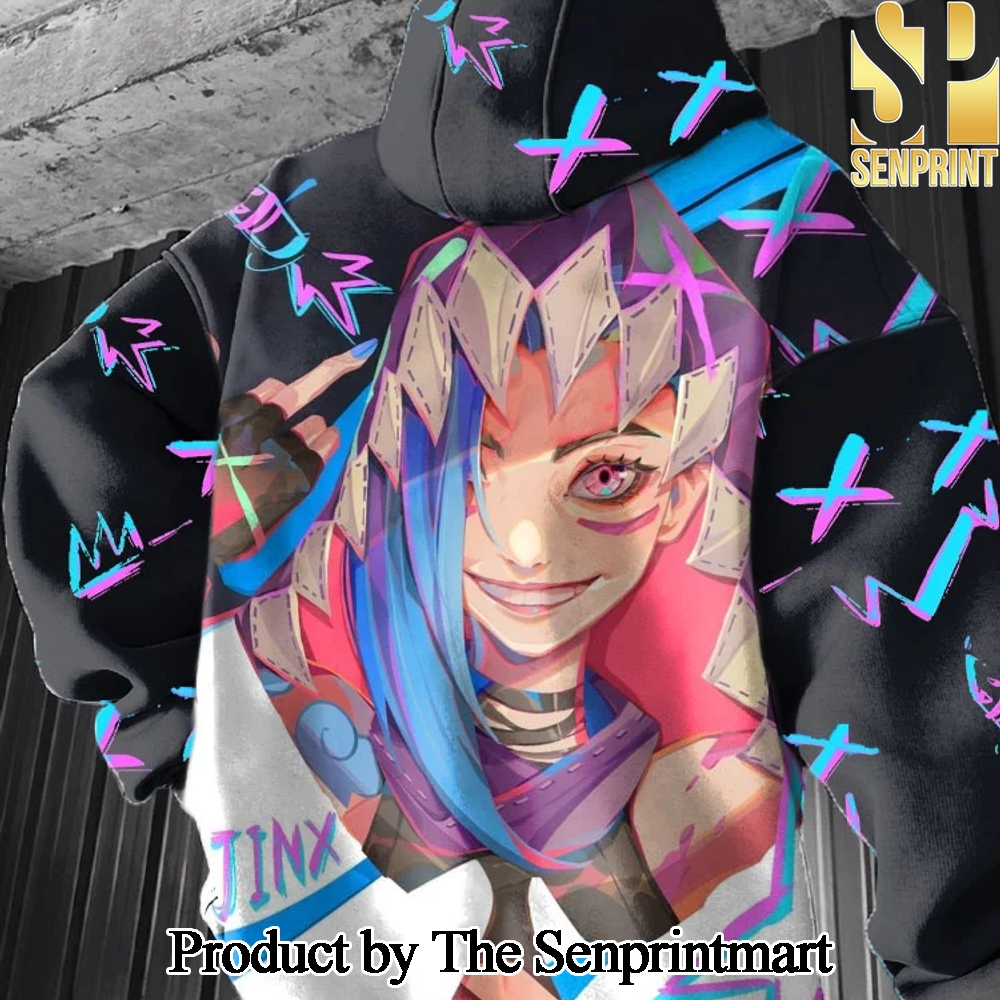 ‎Arcane League of Legends Full Printed Hooded Sweatshirt