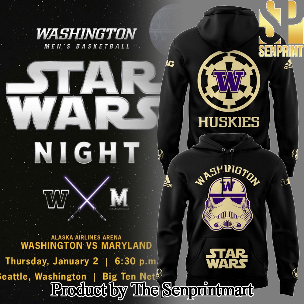 Washington Basketball x Stars Wars 2025 For Sport Fan Full Printing Shirt