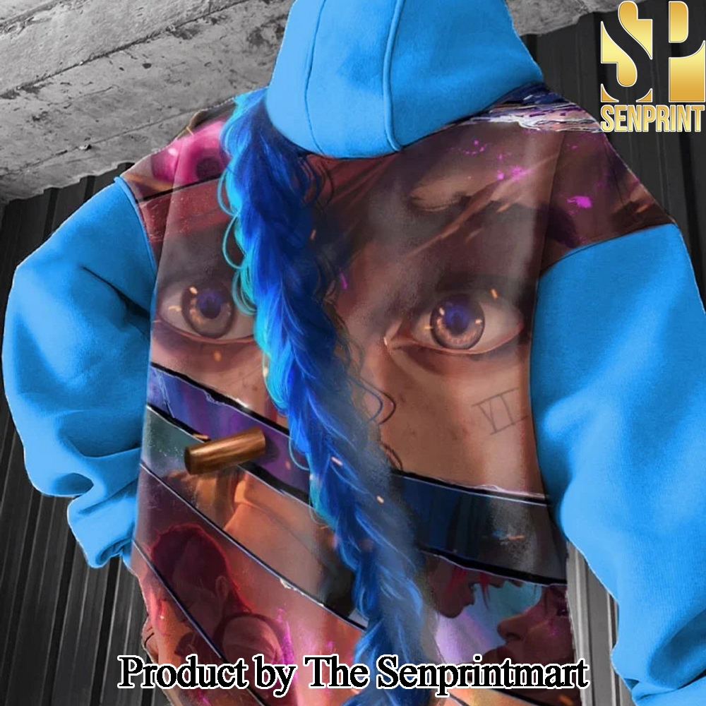 League of Legends Pattern Full Print Hooded Sweatshirt