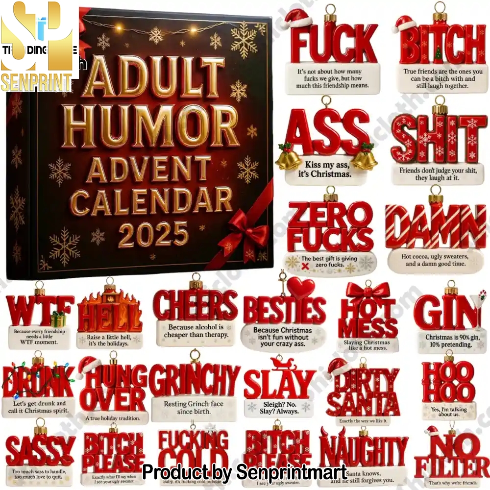 2025 Adult Humor Funny Gag Gift With 24 Naughty Christmas Surprises Holiday Gift Box 2025
