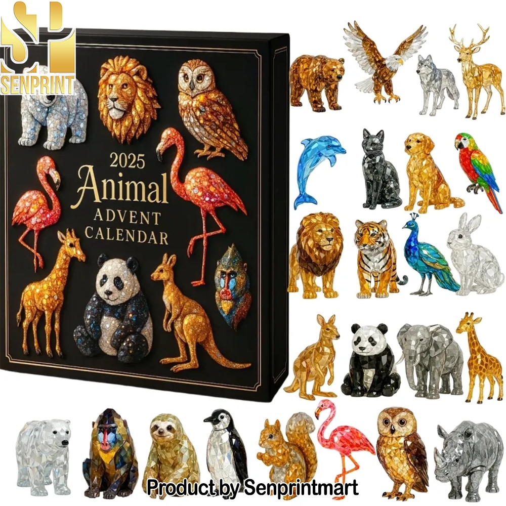 2025 Animal 24 Days Of Wild Collectible Figures Christmas Surprise Box 2025
