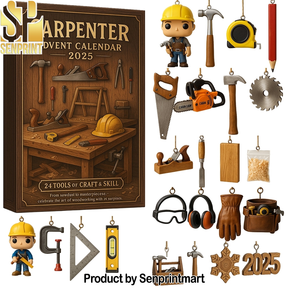 2025 Carpenter 24 Mini Tools And Woodworking Gifts For Christmas Countdown to Christmas Box 2025