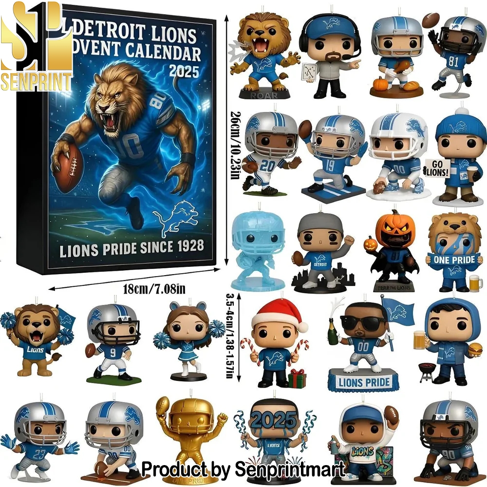 24 Days Detroit Lions 2025 Advent Calendar Box 2025