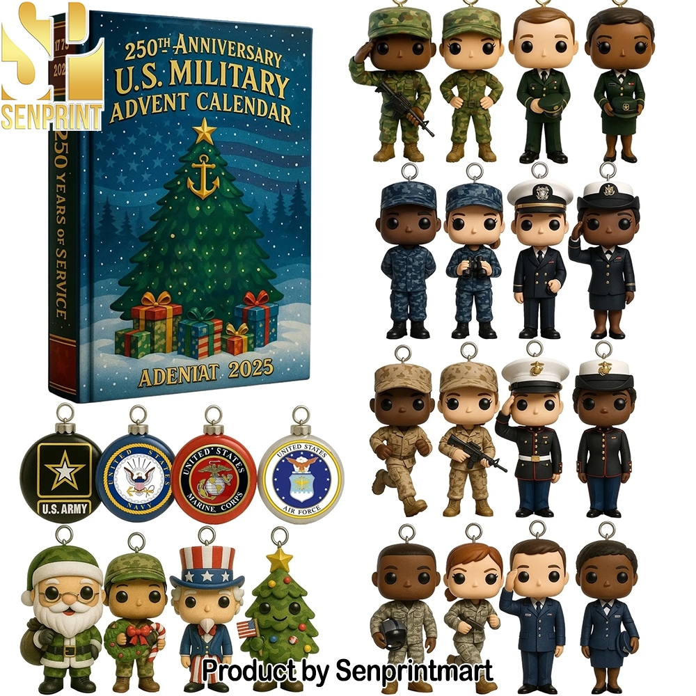 250Th Anniversary Us Military Festive Countdown Calendar 2025