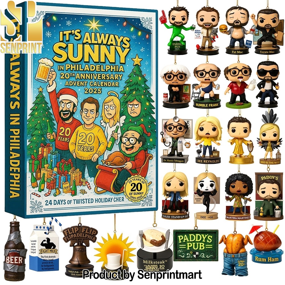 Always Sunny In Philadelphia 20Th Anniversary Xmas Countdown Box 2025
