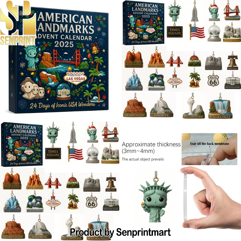 American Landmarks Festive Countdown Calendar 2025