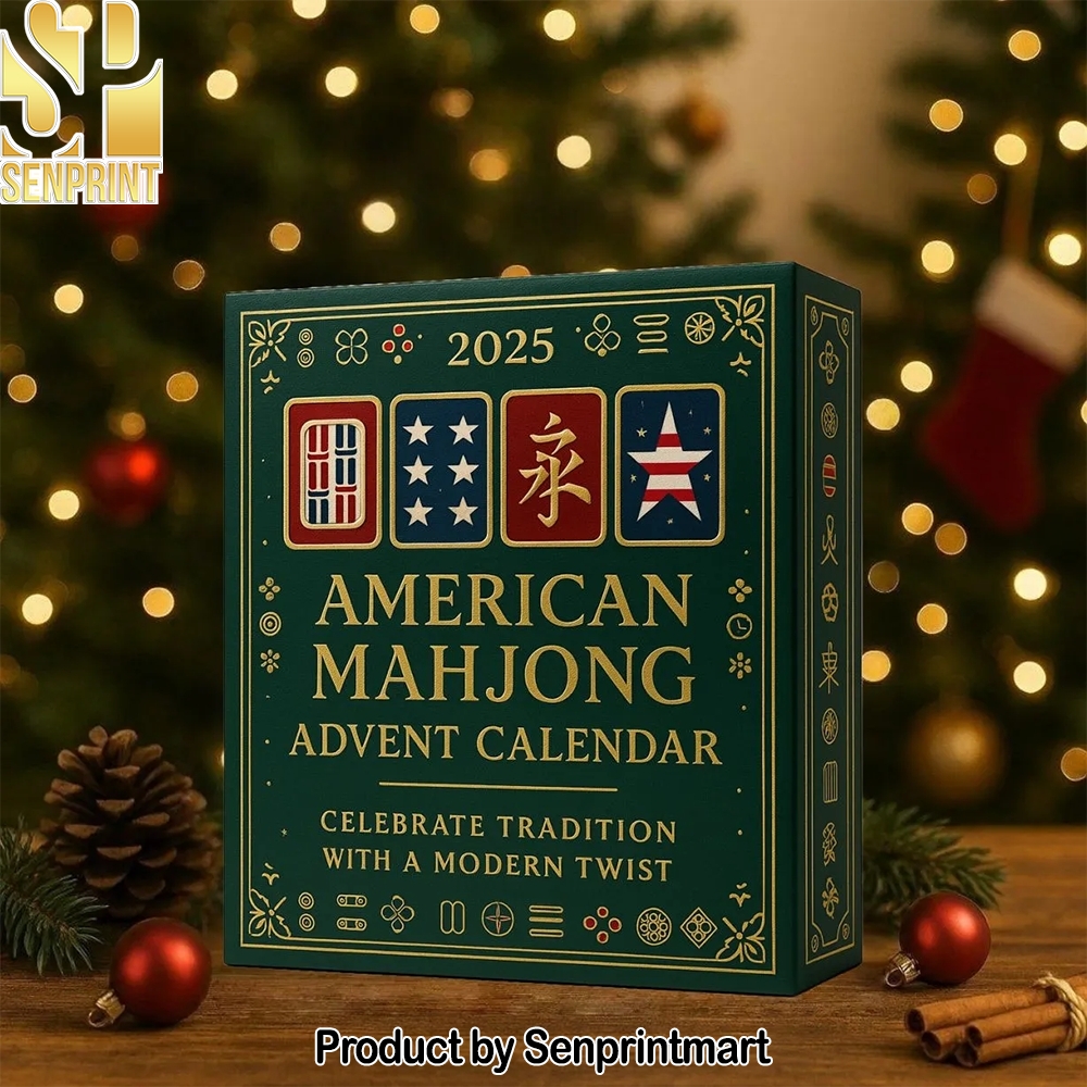 American Mahjong Holiday Gift Set With Mahjong Tile Surprises Xmas Countdown Box 2025