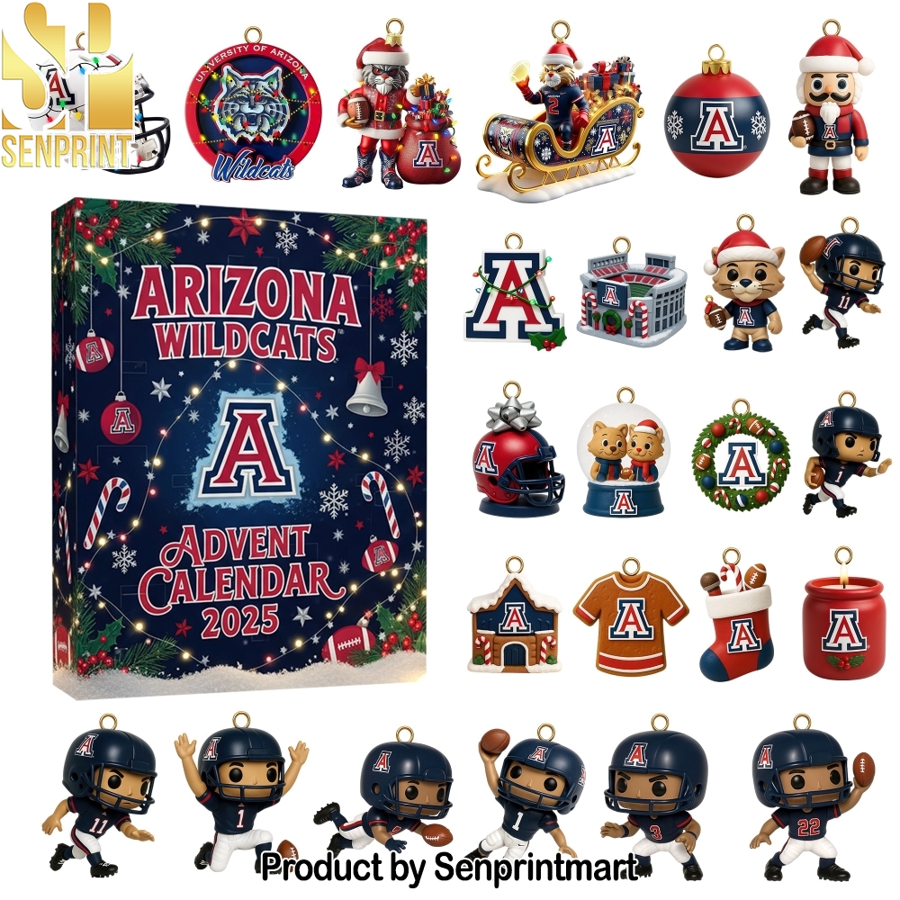 Arizona Wildcats Ncaa 24 Days Of Holiday Spirit Christmas Daily Gift Box 2025 Arizona Wildcats Ncaa 24 Days Of Holiday Spirit Christmas Daily Gift Box 2025