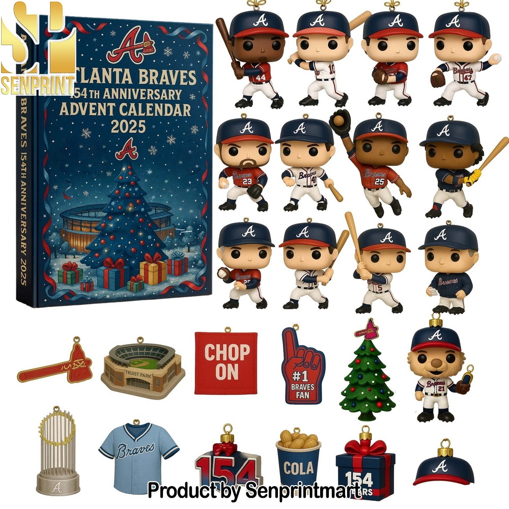 Atlanta Braves 154th Anniversary 2025 Advent Calendar Box 2025