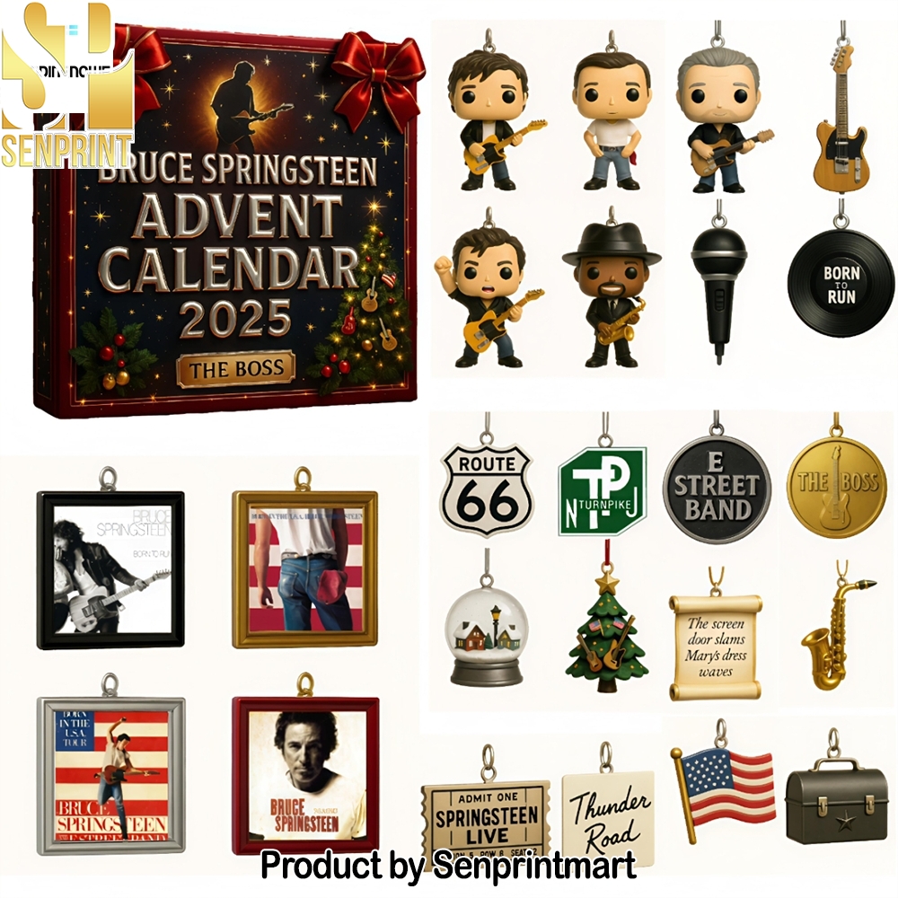 Bruce Springsteen The Boss Music Collectible Gift For Fans Christmas Countdown Calendar 2025
