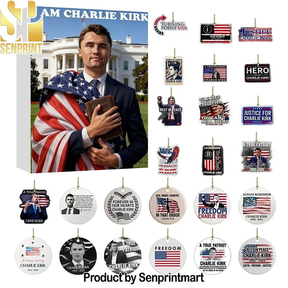 Charlie Kirk Blind Box Memorial Gift Ornaments Collectible Set Advent Calendar 2025