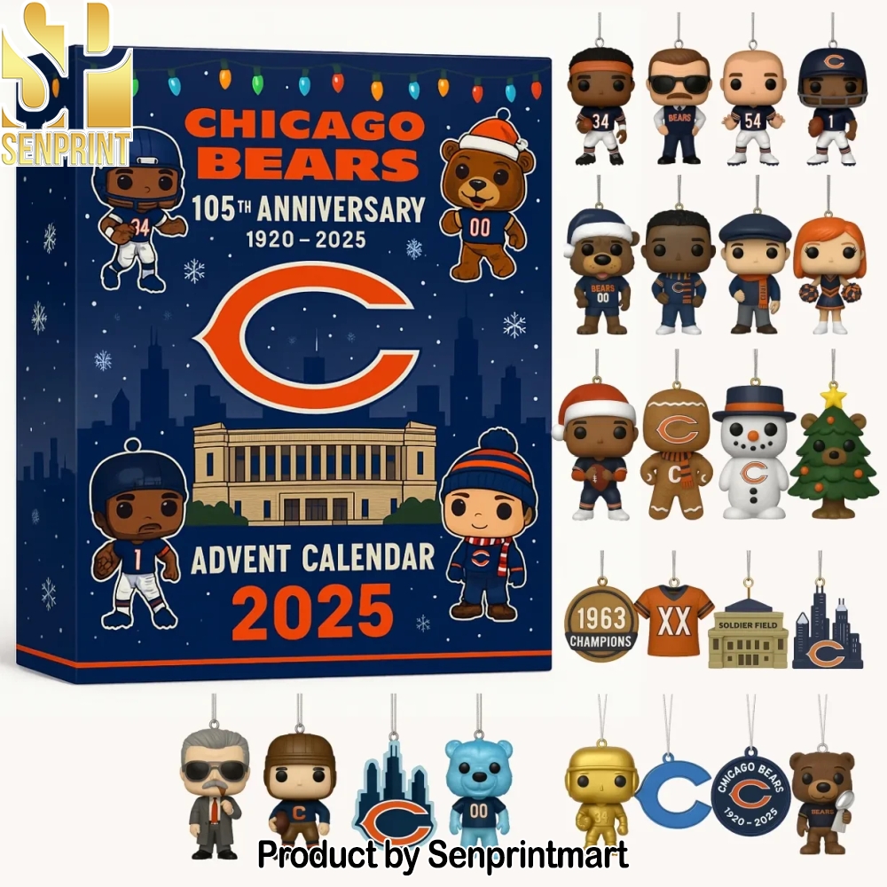 Chicago Bears 105th Anniversary Advent Calendar 2025