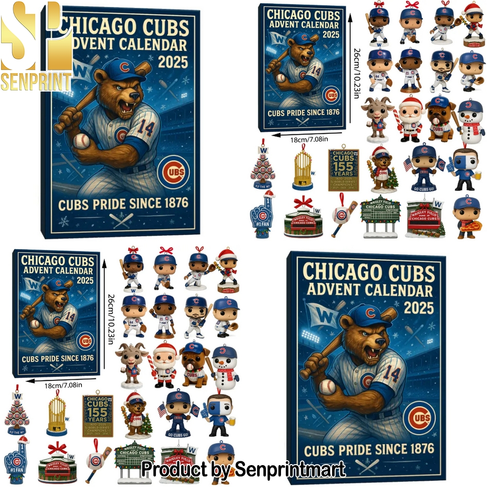 Chicago Cubs 149th Anniversary Christmas Gift Calendar 2025