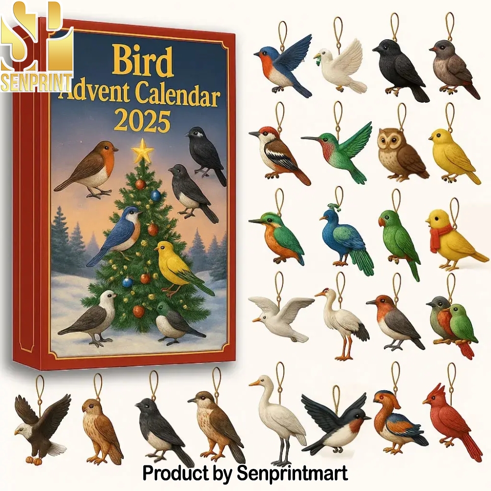 Christmas 2025 Bird Collectible Bird Decorations Festive Countdown Calendar 2025