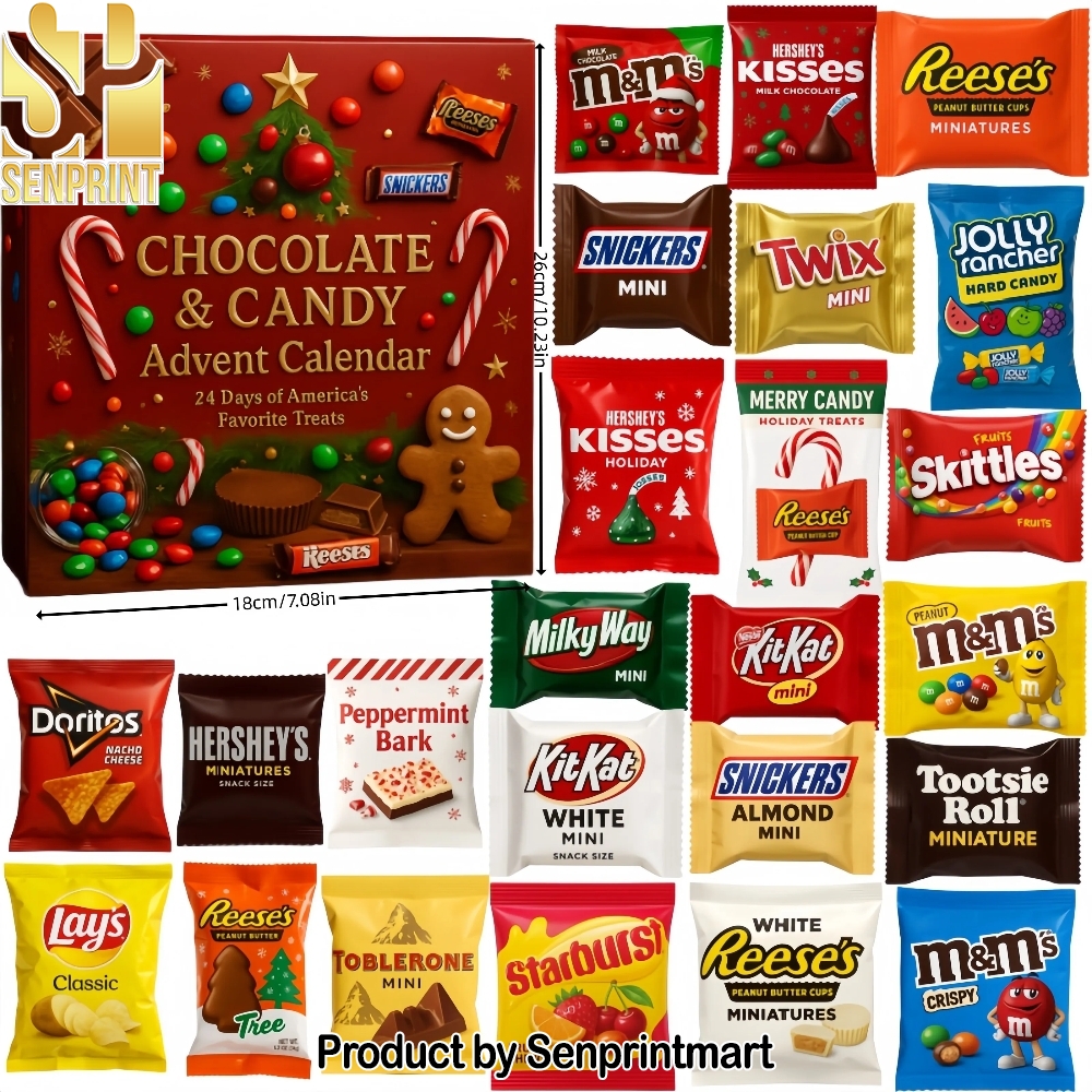 Christmas 2025 Candy Reese Snickers Skittles Advent Calendar 2025