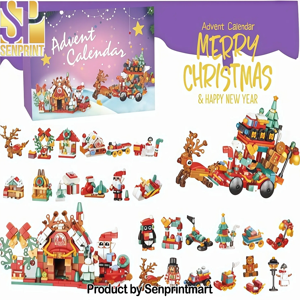 Christmas Building Block Set 2025 Holiday Countdown Box 2025